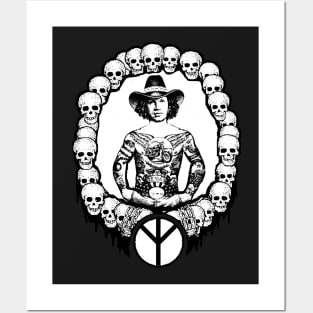 DAVID ALLAN COE- (RUSSIAN CRIMINAL) TATTOO Posters and Art